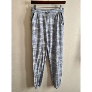 ATHLETA GIRL Warm Up Jogger Pants  IN Blue Camo  SIZE XL 14